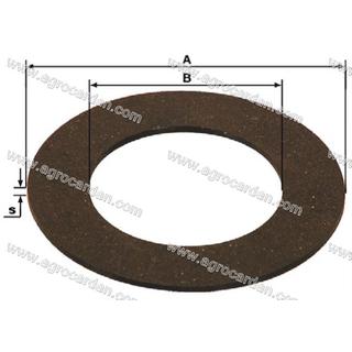 Friction lining 155x90x3,6mm